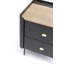 Milano 2 Drawer Bedside Table