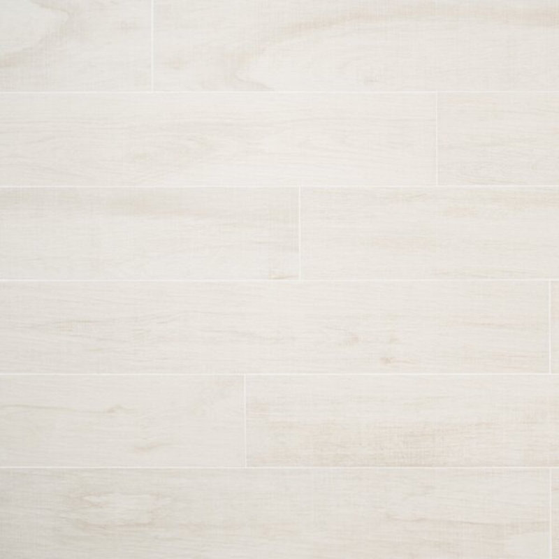 Kenridge Maple 8X48 Matte Porcelain Tile, White