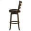 Chaise de bar pivotante en bois