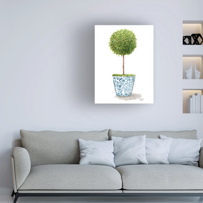 Bolog Melinda Hipsher Topiary Single Tree In Chinoiserie Vase Canvas Art