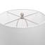 Lampe de table argentée 29 po Kester