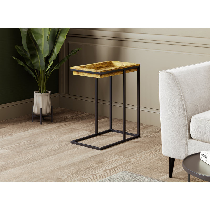 Side Table. End Table Living Room. Bedside Table or Night Stand. Small Entry Table Taupe, Brown Wood