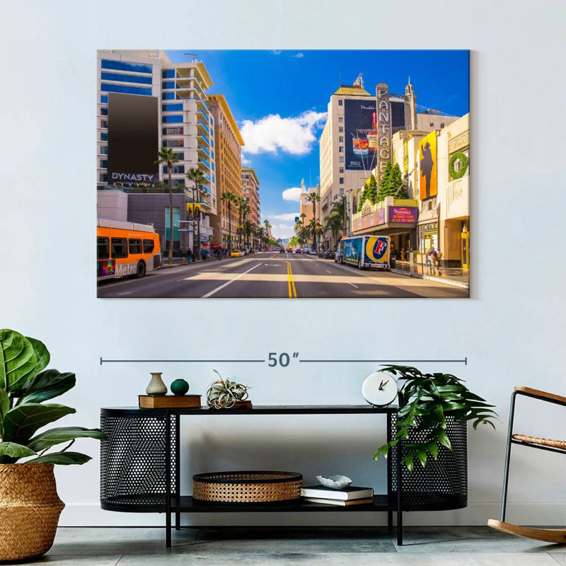 LA Hollywood Boulevard, H 34 po x l 51 po
