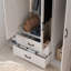ALLINGTON 4 Door 2 Drawer Wardrobe With Mirror-113360812