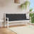 Garden Bench Cushion Set of 2 Black Oxford Fabric 100 Percent Polyester Patio Seating Pads-1921456691-1921456693