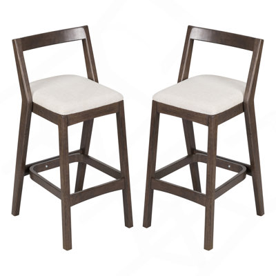Tabouret d'intérieur en bois d'hévéa