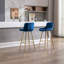 Ensemble de 30 tabourets de bar de 30 po avec tabouret de comptoir en velours chromé-1228397058-1228397059