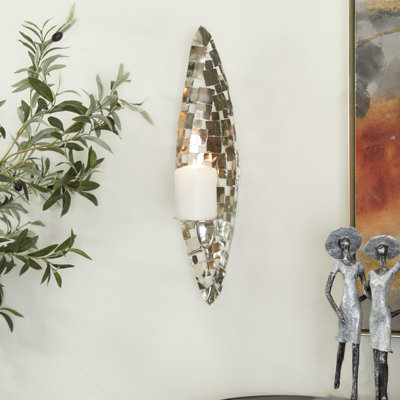 Steel Candle Wall Light