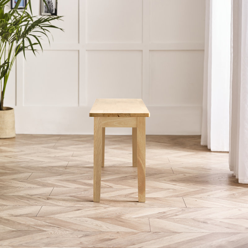 Alcazar Wood Bench, 45cm H x 120cm W x 30cm D, Oak