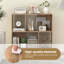 Bibliothèque ouverte Mid-Century Cube avec 4 compartiments-1785711247