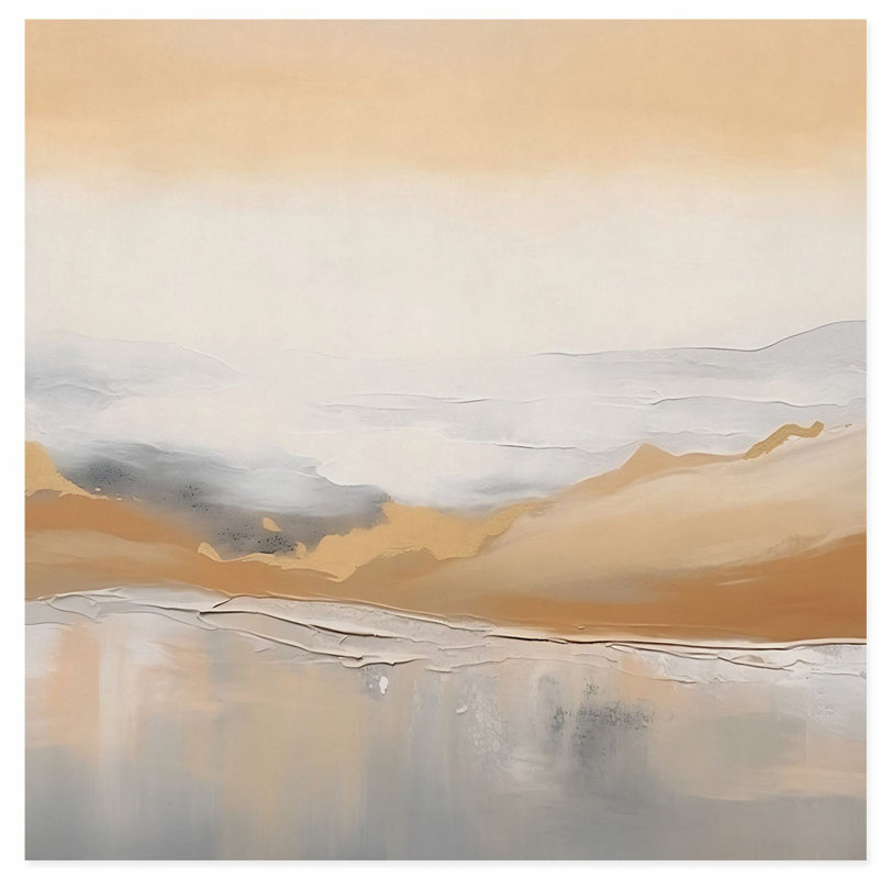 Abstract Chromatic Flow Transitional Unframed Art Print, 10" H x 10" W
