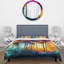 Ensemble de housse de couette en microfibre / polyester Vibrant Palm Trees III Bedding-1236996534