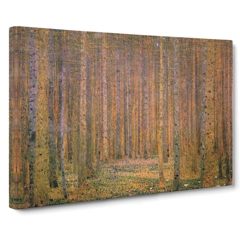 Fir Tree Forest by Gustav Klimt - Wrapped Canvas, 50cm H x 76cm W x 3cm D