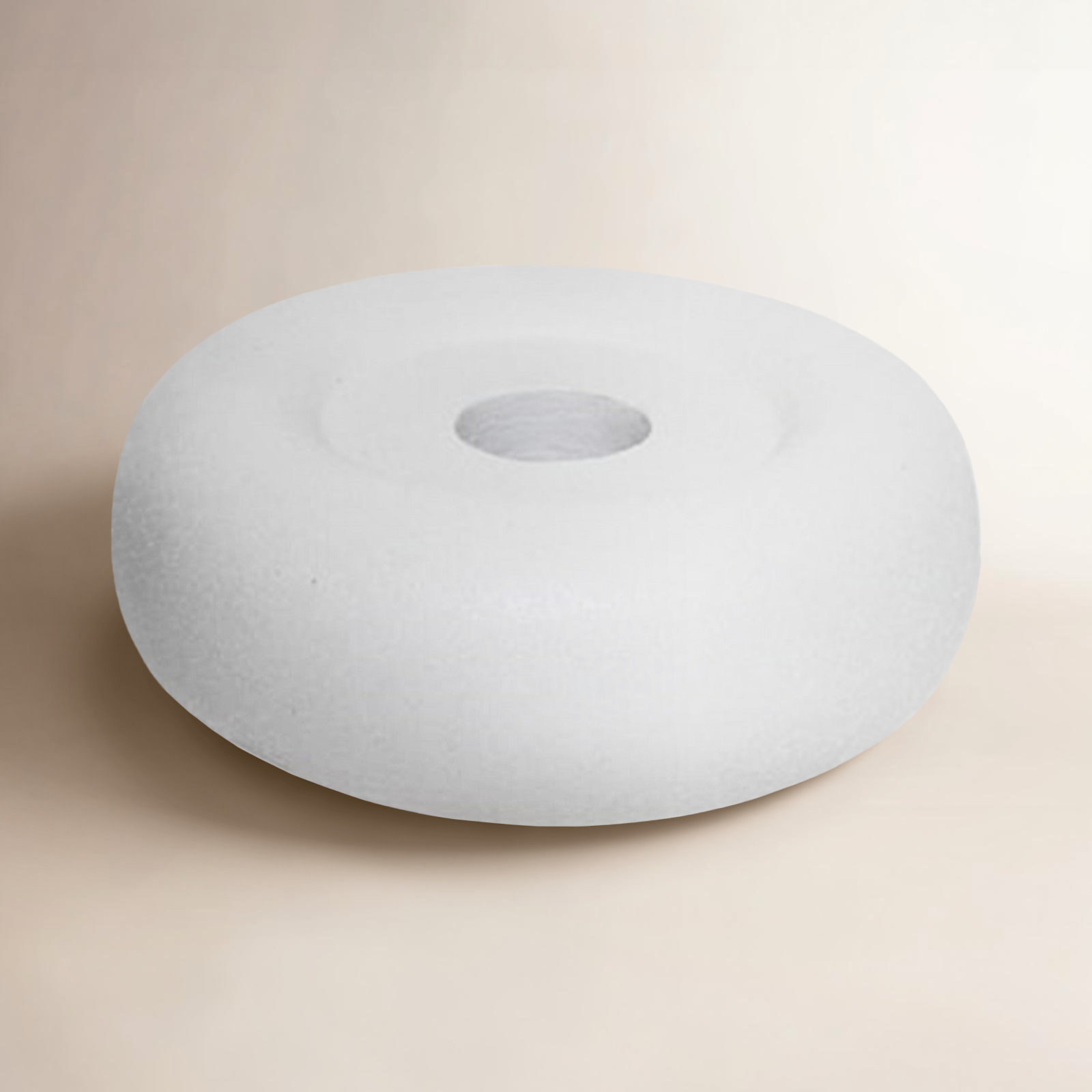 Giedre Aluminium Candle Holder 1.4"H, White