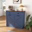 Armoire poubelle double inclinable Farmhouse Blue-1782015880