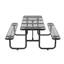 Tables de pique-nique rectangulaires 96 "noires-665108546