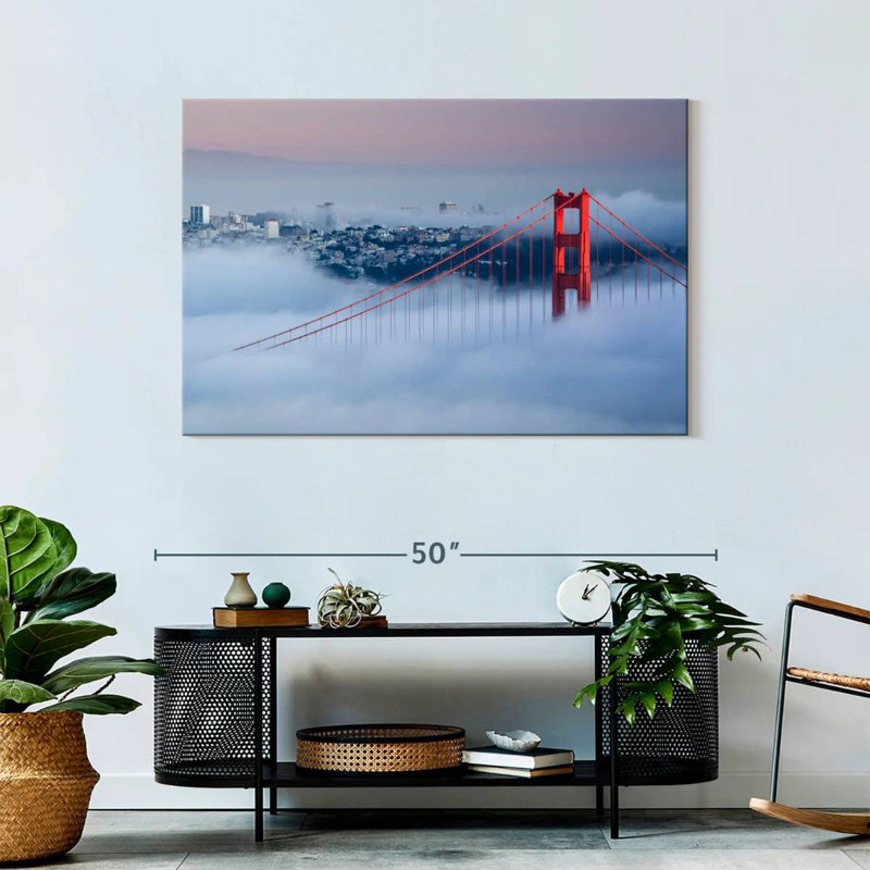 Lilie Murky Golden Gate Bridge, H 30 po x l 45 po