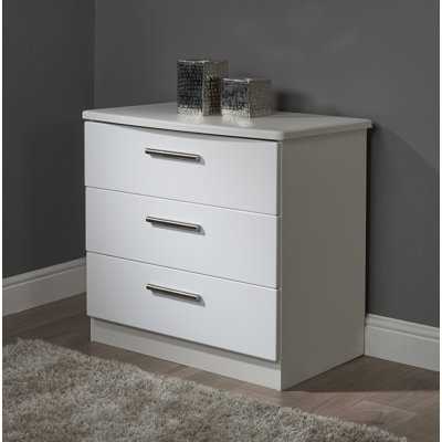 Fully Assembled Yvette 3 Drawer Chest