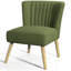 Fauteuil d'appoint en lin touffeté de 25,75 po de large Rousselle-1383370806