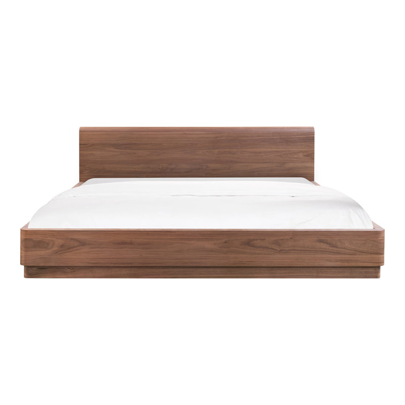 Mille Platform Bed, King, Walnut