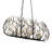 Bask Crystal Linear Pendant - 36"W - Matte Black/French Gold-133949067
