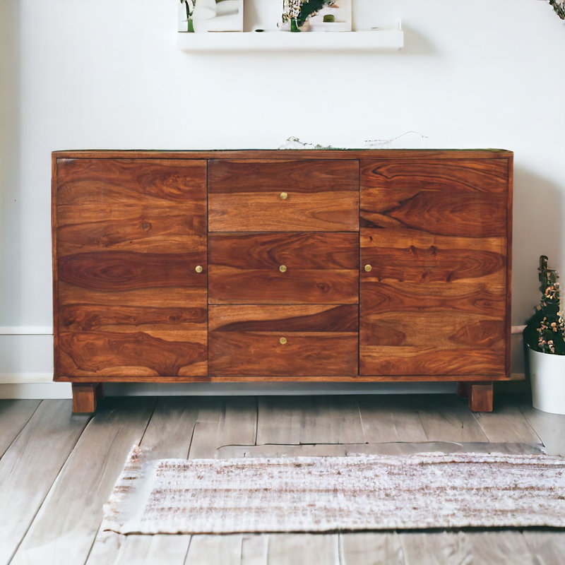 Ellar 140cm Solid Wood Sideboard