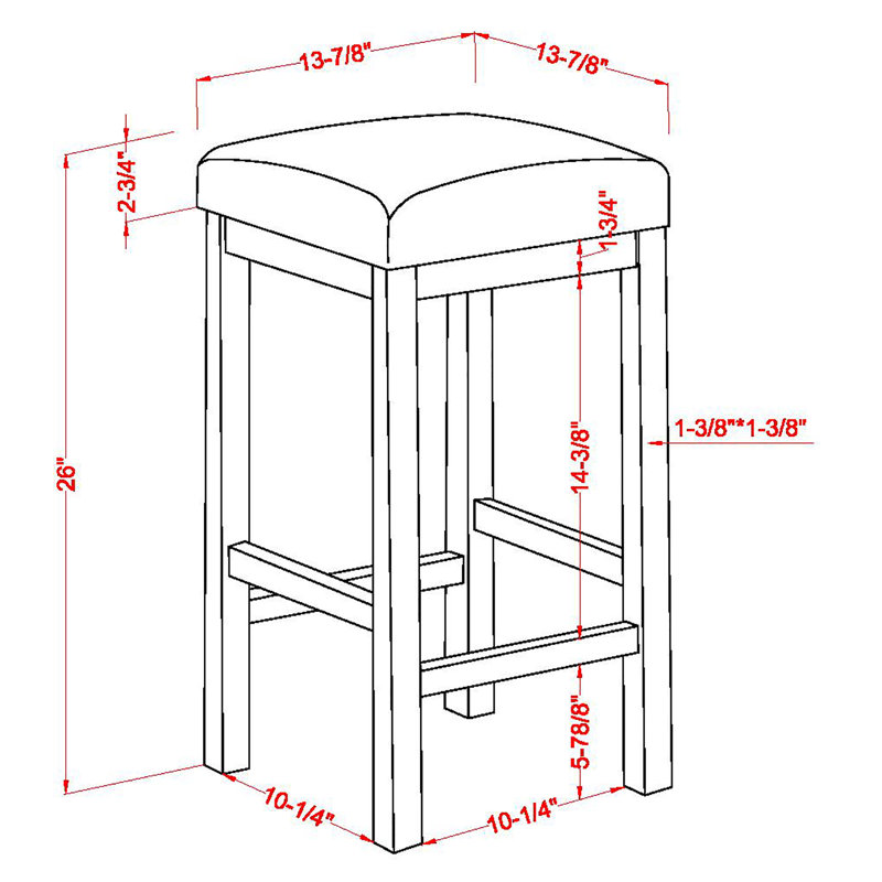 Tabouret de comptoir 26 po Alltawanna