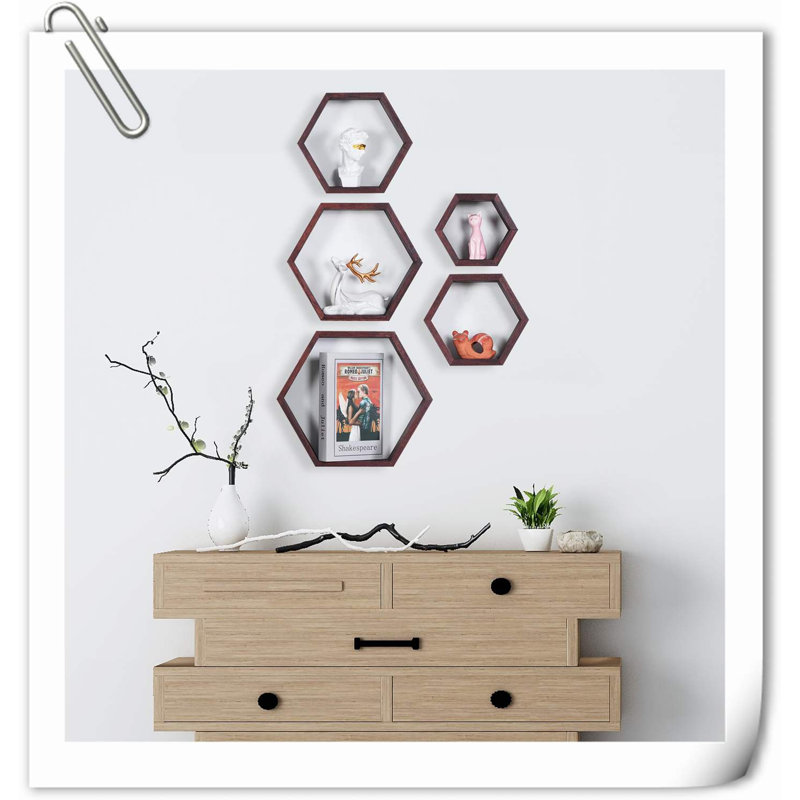 Ensemble de 5 tablettes Chakera, Noyer