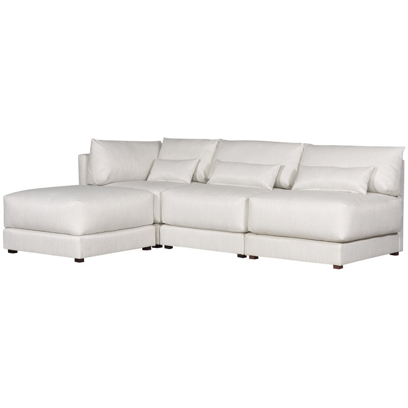 Dove Square Ottoman, Callaloo Cotton Polyester Blend