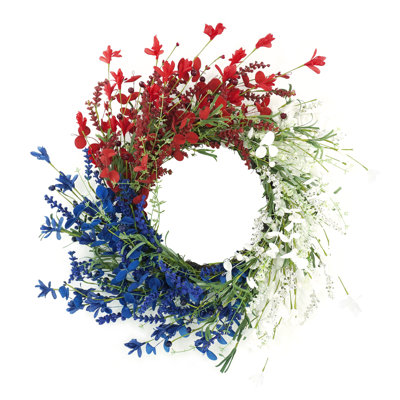 22"American Patriotic Day Front Door Wreath