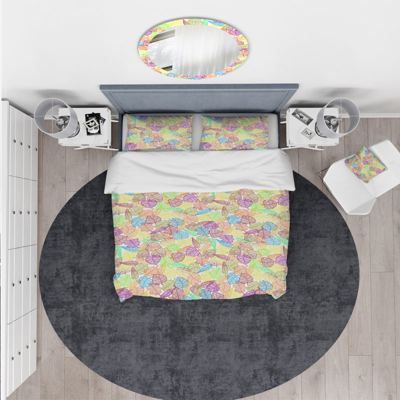 Ensemble de housse de couette moderne et contemporaine, Housse de couette très grand + 2 taies décoratives