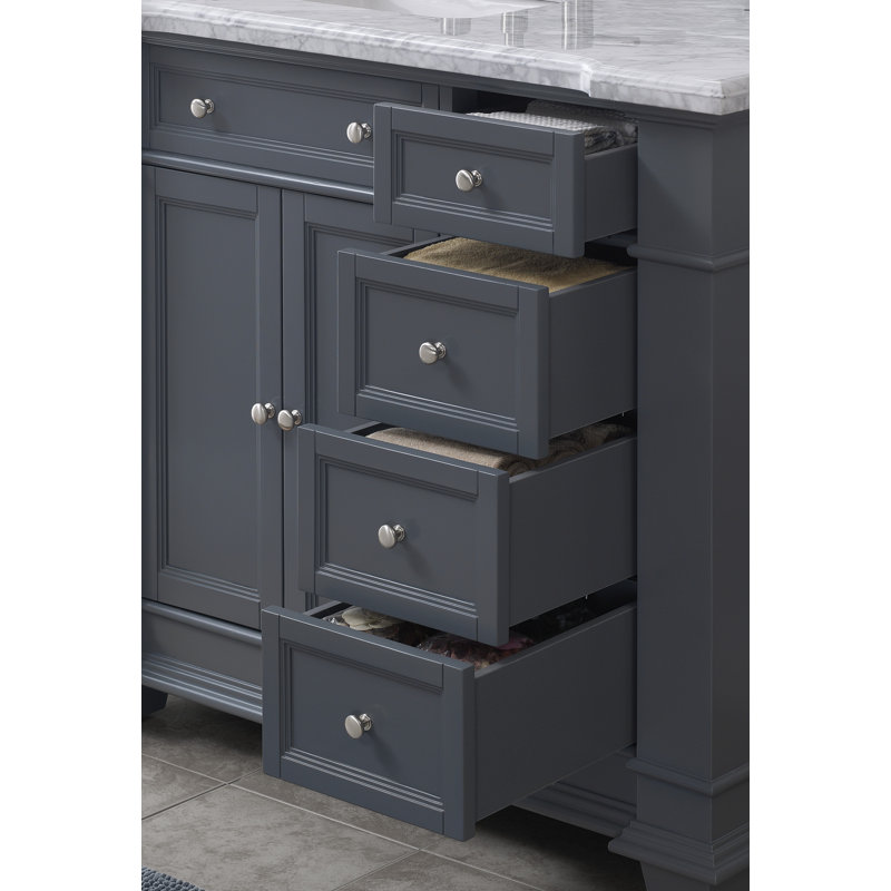 Riccardo 42" Single Bathroom Vanity Set, Gray