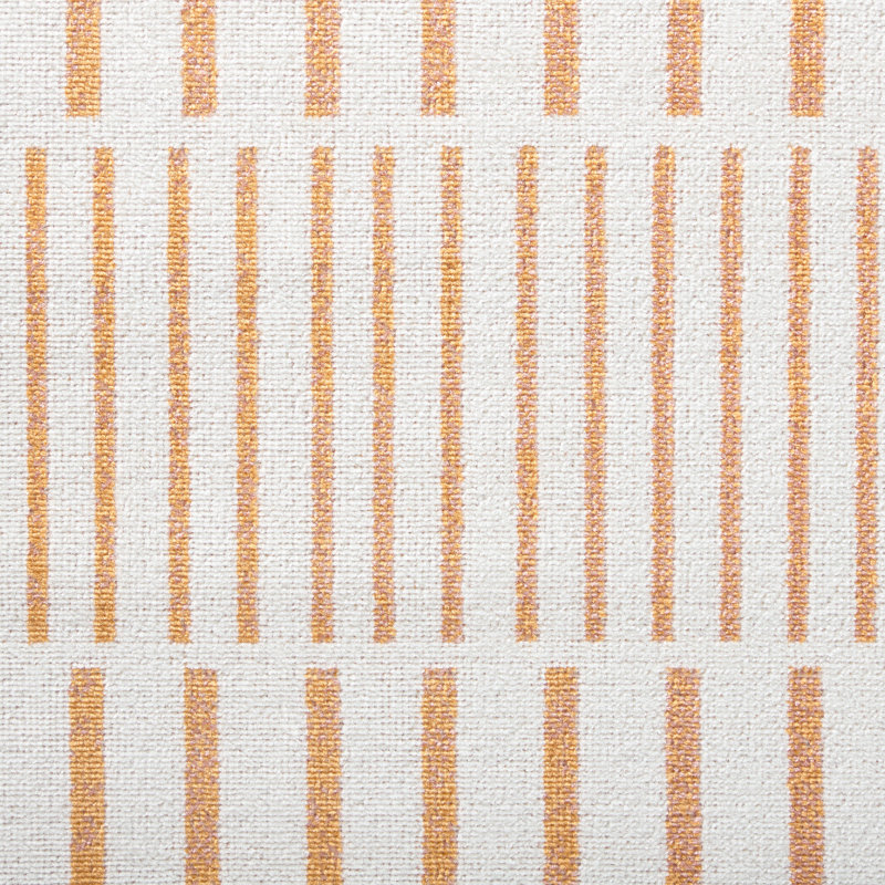 TOMMY BAHAMA Poolside Offset Stripe Indoor Outdoor Area Rug Ivory/Orange, Rectangle 5'2" x 7'2"
