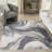 Nourison Astra Machine Washable Ivory Gray Modern Indoor Rug-942262482