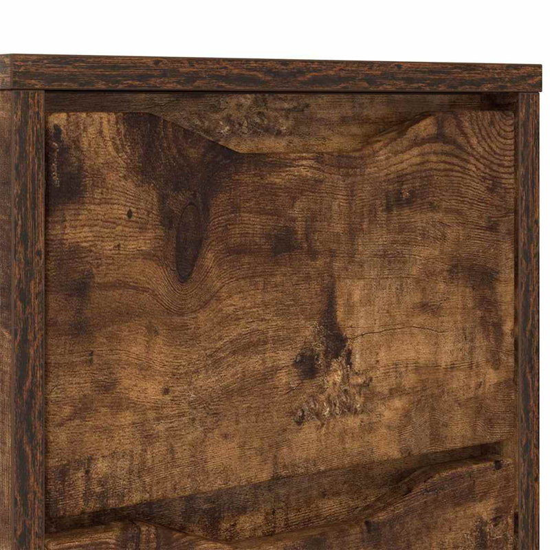 30.5cm W Manufactured Wood Bedside Table, Smoked Oak
