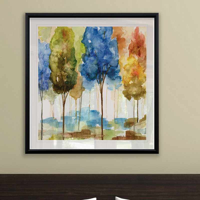 " Magical Forest II ", 22.5" H x 22.5" W x 1.5" D