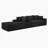 105'' Modular Sectional Sofa, Cloud Sectional Couch with Deep Seat, Modern Modular L-Shape Sofa Couch with Ottoman,Upholstered Couches for Living Room Bedroom,No Assembly, (BLACK)-892238153