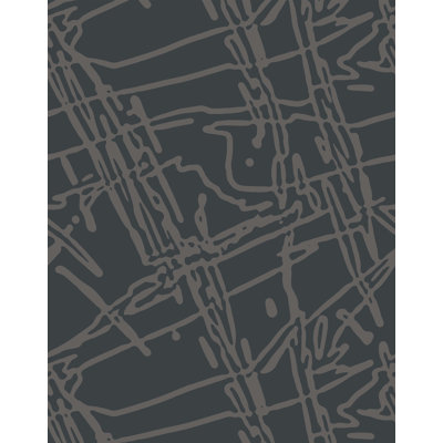 7m x 75cm Matte Scribble Style Wallpaper Roll