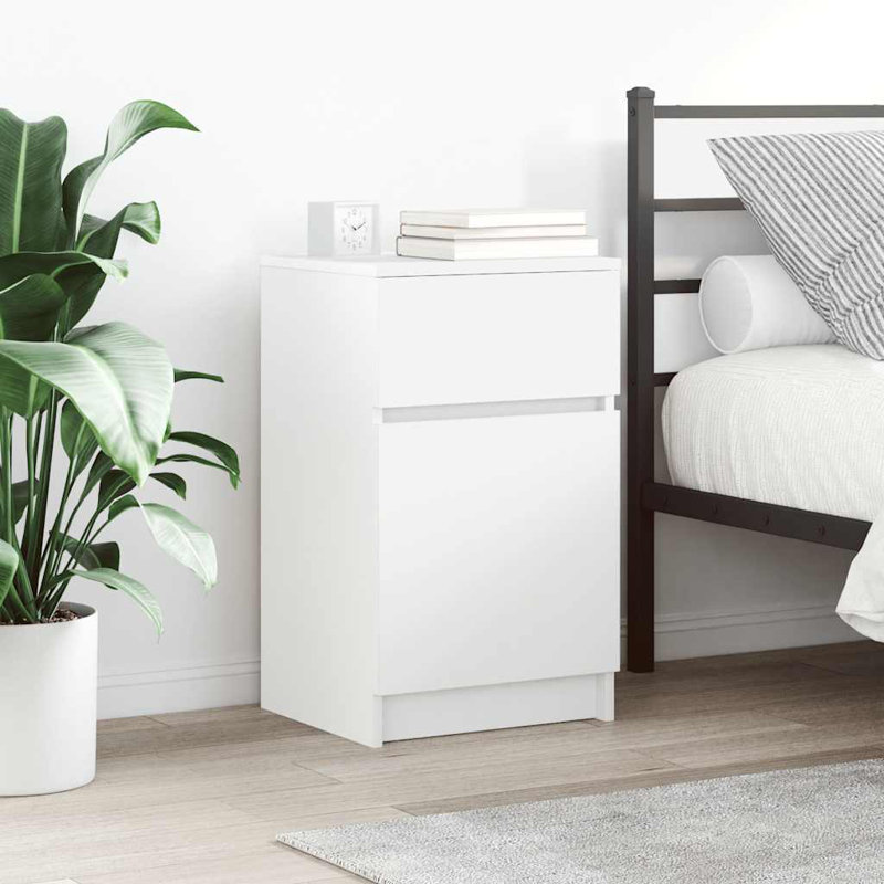 39cm W Manufactured Wood Bedside Table