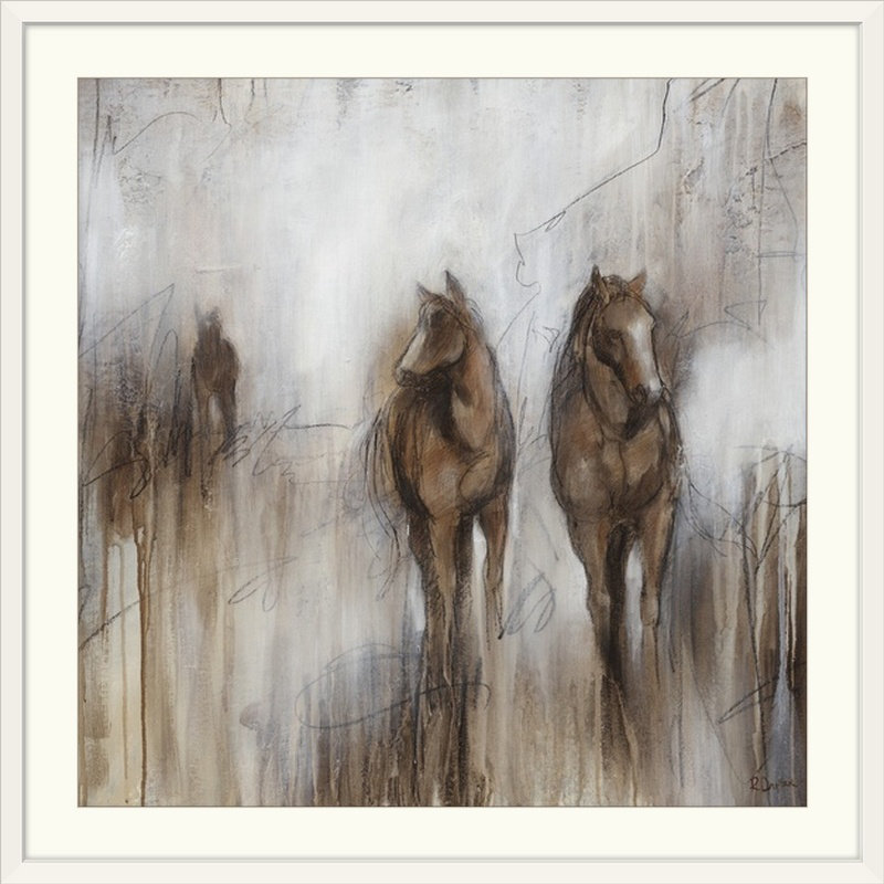 « ii » rikki drotar,, reproduction d’art Grazing, H 35 po x l 35 po x P 1,5 po, Toile