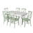 Bellmead Cross-Back Dining Set with Rectangular Table-19257332-49517800
