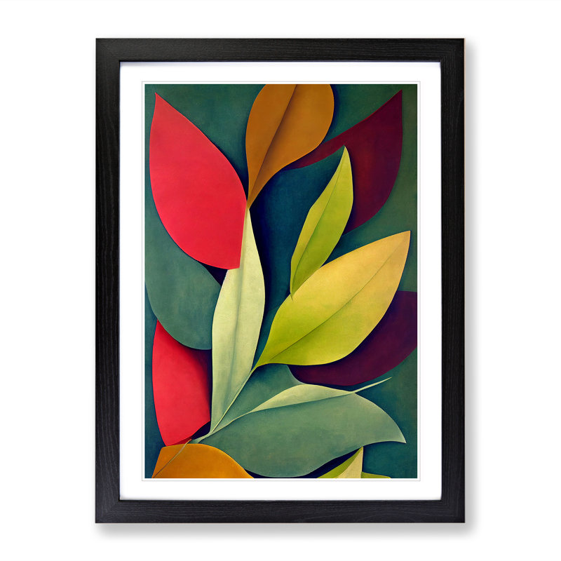 The Glorious Leaves - Framed Print, 34cm H x 25cm W x 2cm D, Black Framed