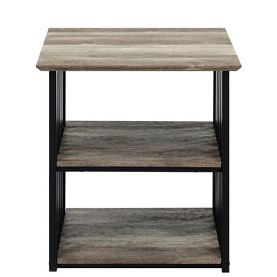 Stylish Antique Oak And Black Bedroom Nightstand With Practicality Nightstand: For A Interior