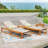 Set Of 2 Modern Acacia Wood Chaise Lounge For Outdoor-286232283-286232284