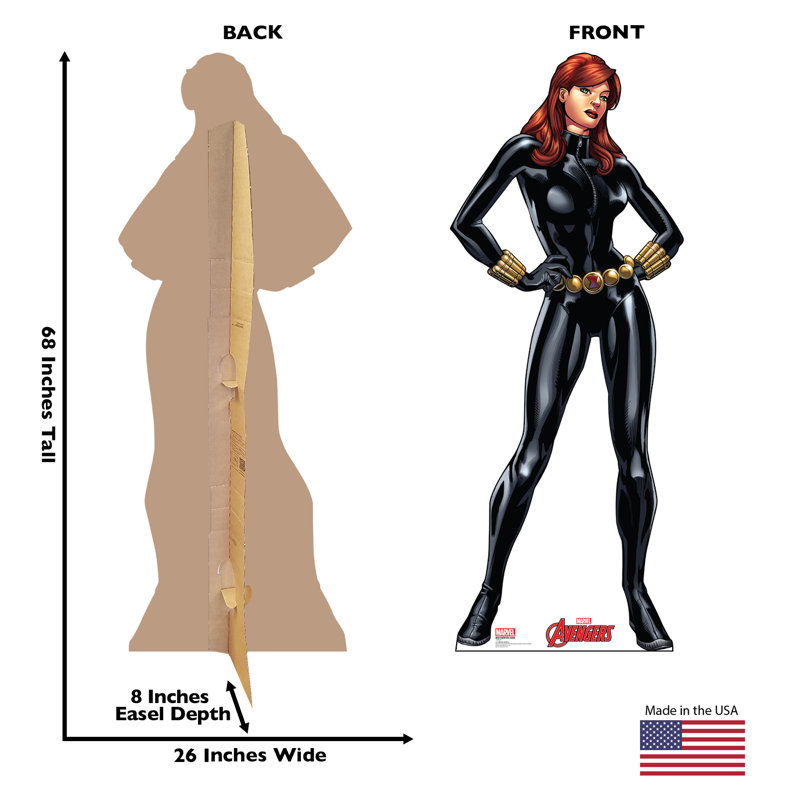 68'' Black Widow Avengers Life-Size Cardboard Standup