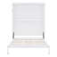 Grand lit escamotable mural avec tablettes