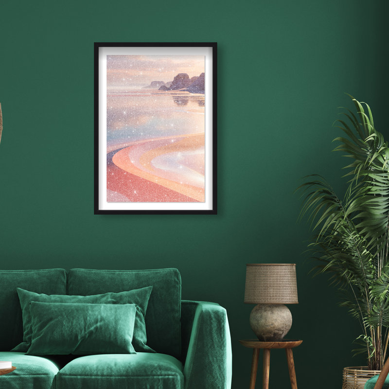 Coastal Dream Print by Oliver Gal, 25.5"H x 37.5"W, Black Shadowbox