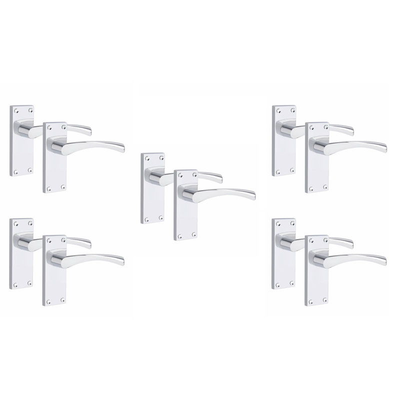 5 Pairs Victorian Scroll Astrid Door Handle