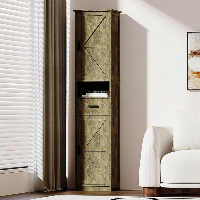 Armoire de salle de bain polyvalente avec options de rangement avancées pour une organisation optimale, Gris