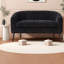 Causeuse compacte en chenille compacte, causeuse moderne de 50 pouces avec pieds en métal pour la maison